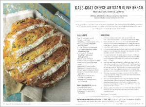 Kale–Goat Cheese Artisan Olive Bread