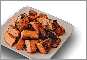 Roasted Balsamic Sweet Potatoes & Tofu
